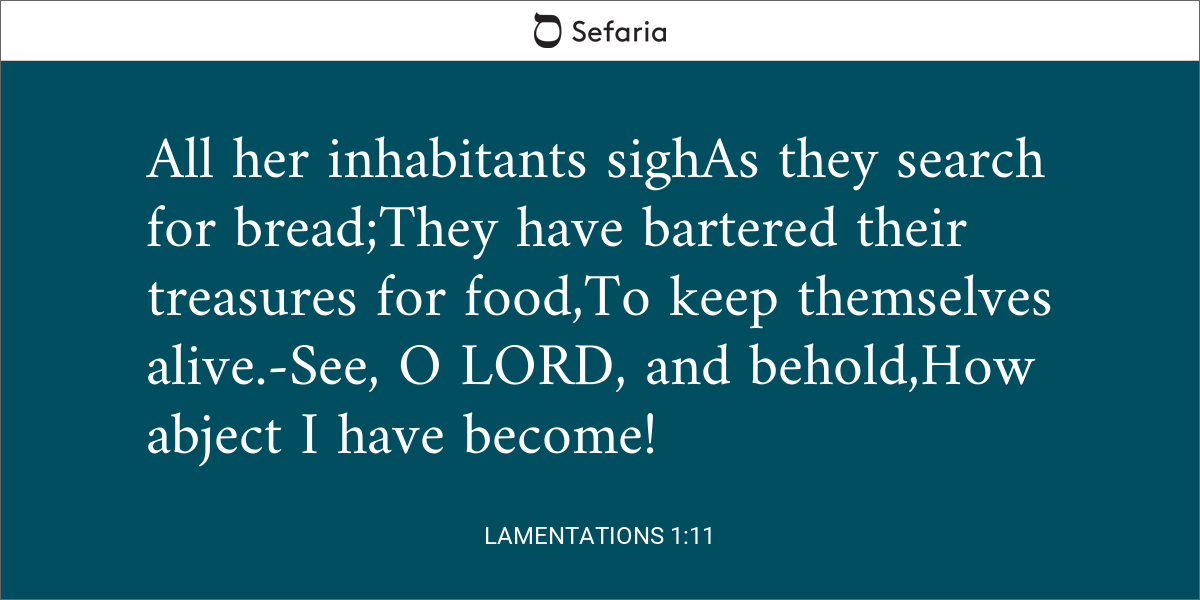 Lamentations 1:11