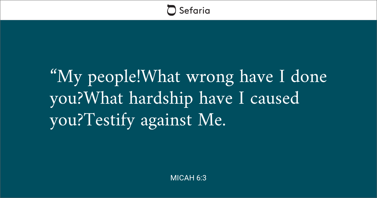 Micah 6:3