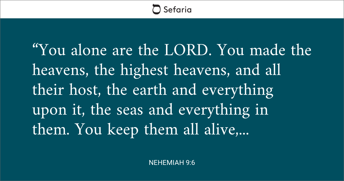 Nehemiah 9:6