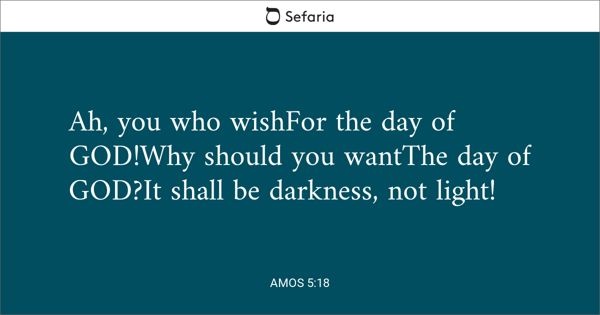 amos chapter 5 verse 18