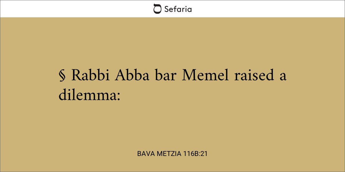 Bava Metzia 116b:21