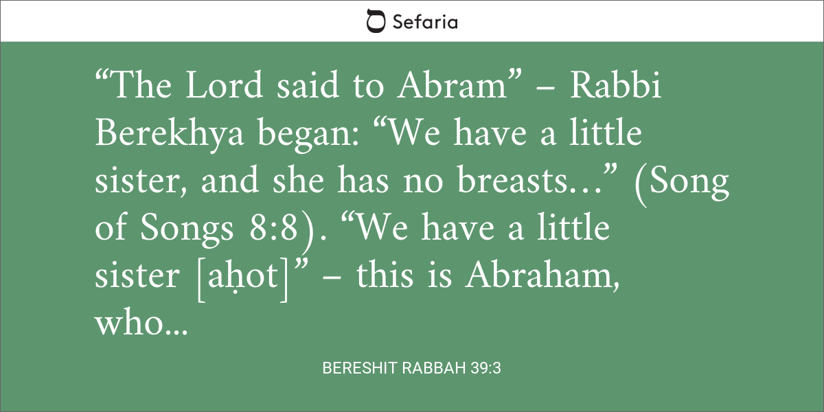 Bereishit Rabbah 39:3