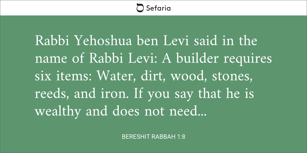 Bereshit Rabbah 1:8