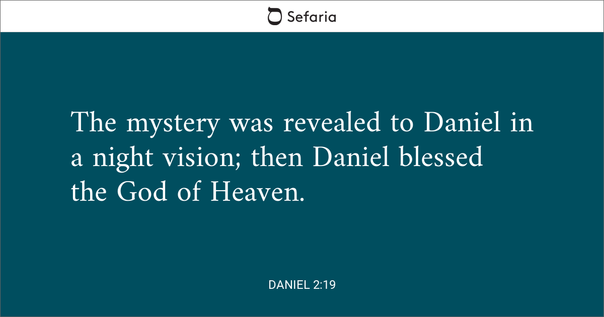 daniel 2 19 nkjv