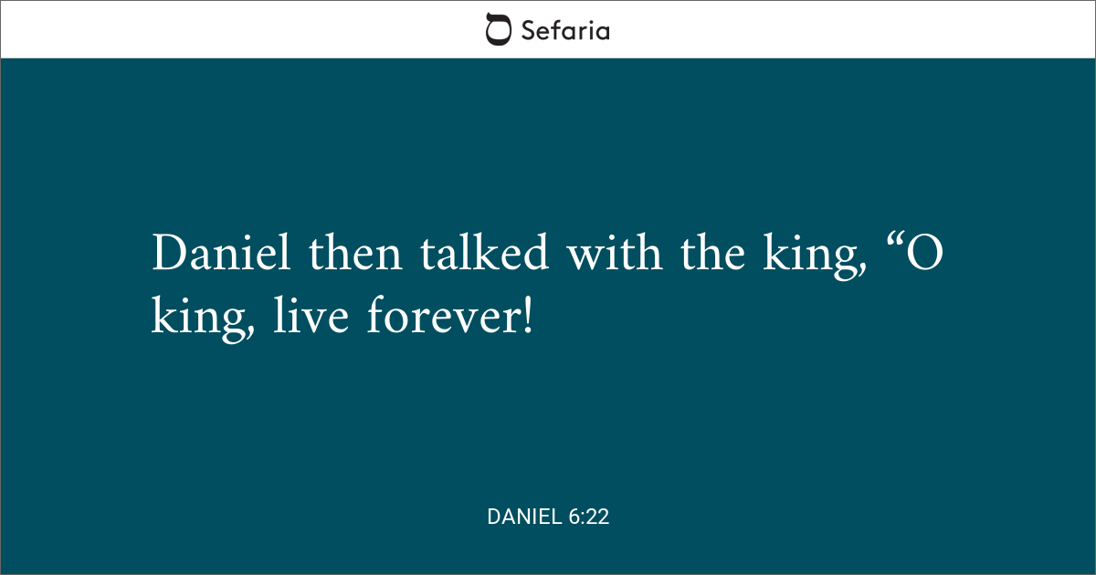 daniel 6 22 nlt