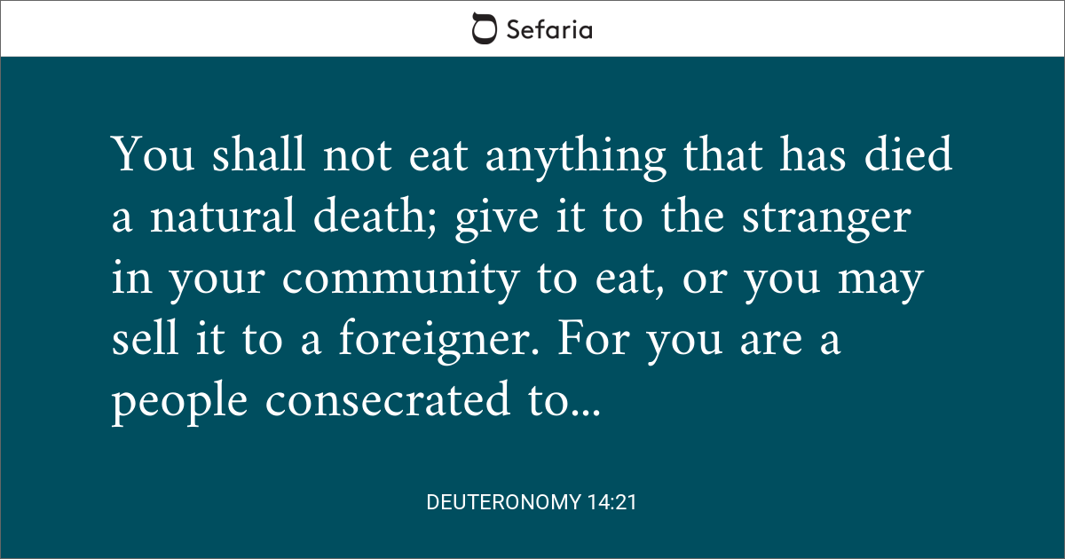 deuteronomy 14 1 21 meaning