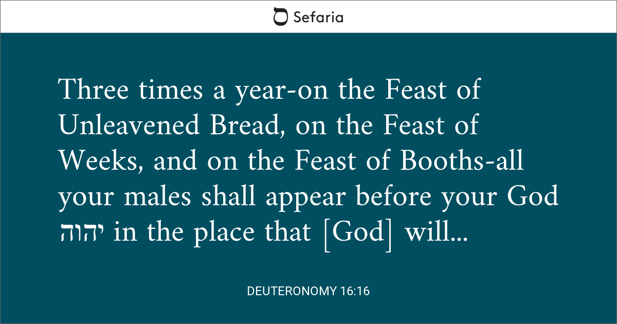 deuteronomy 16 16