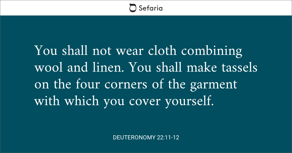 deuteronomy 22 11