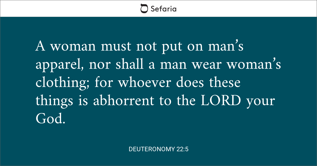 deuteronomy 22 5 explained