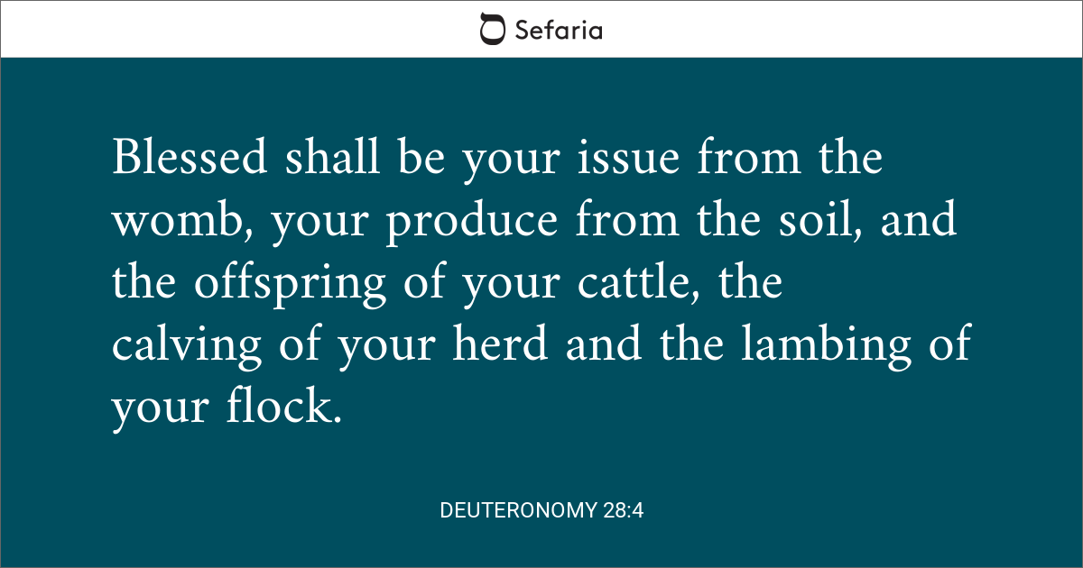 Deuteronomy 28:4