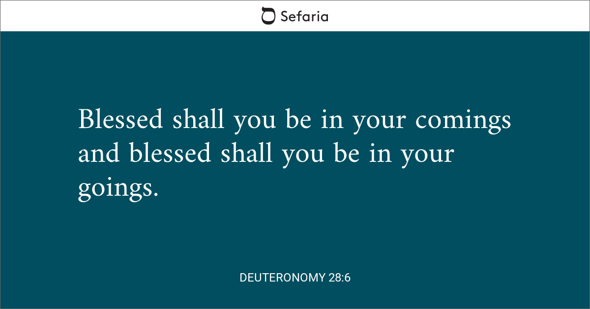 deuteronomy 28 6 commentary