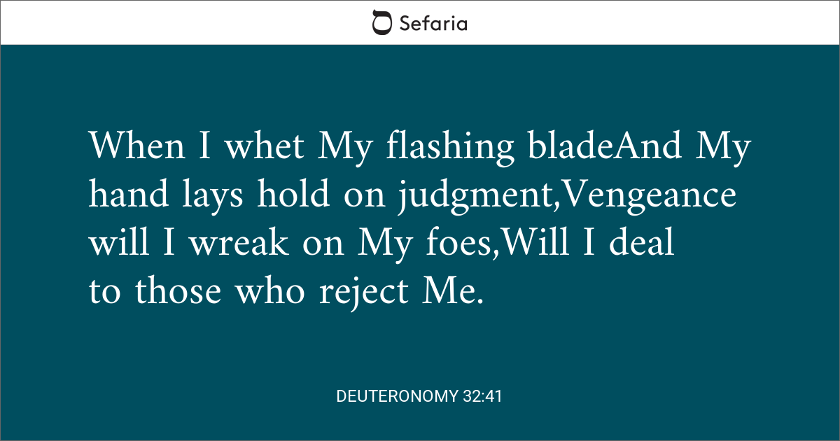 Deuteronomy 32:41