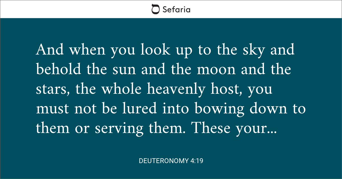 deuteronomy 4 19