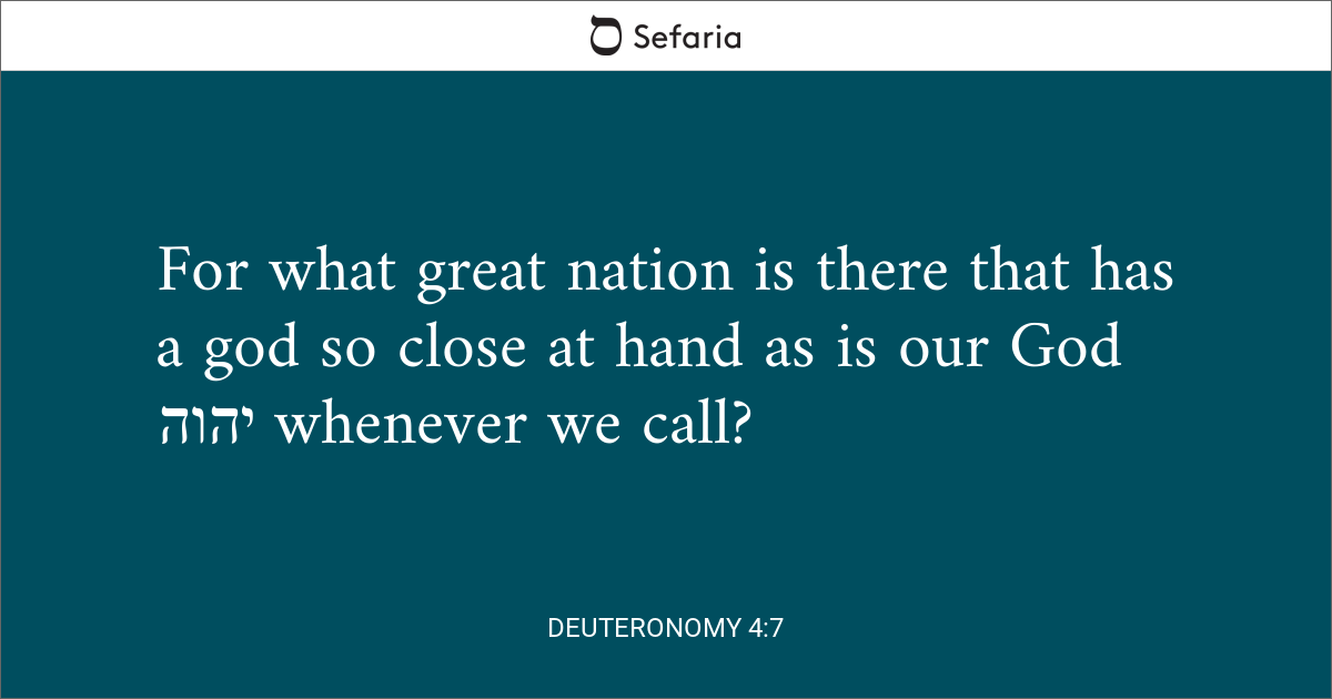 deuteronomy 4 7 explained