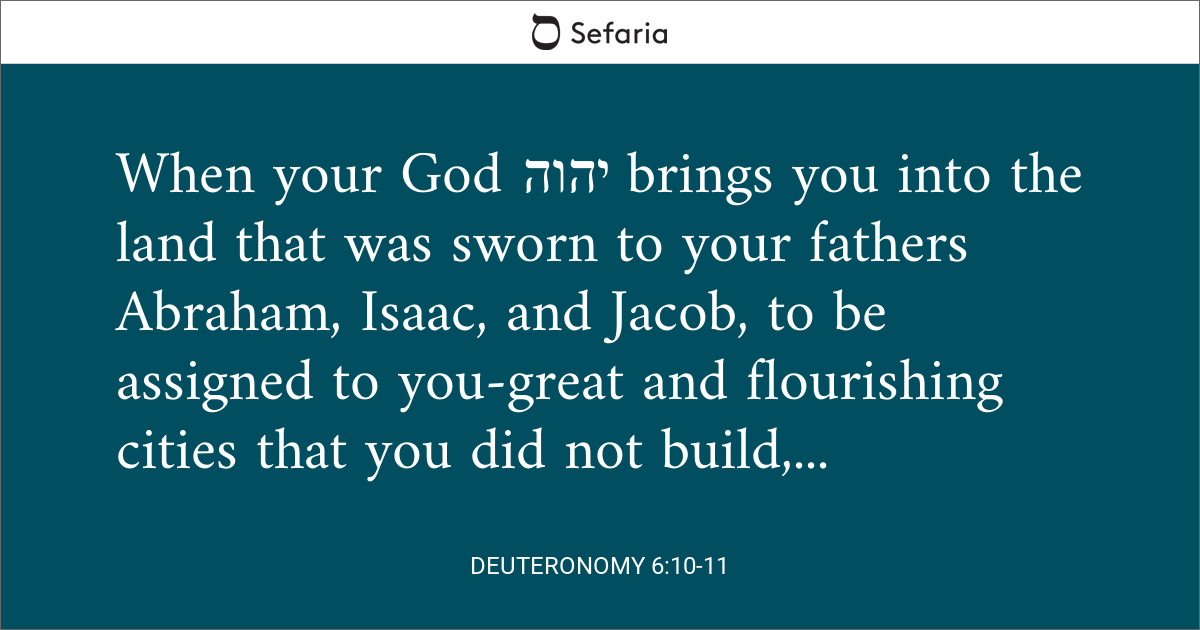 deuteronomy 6 10 13