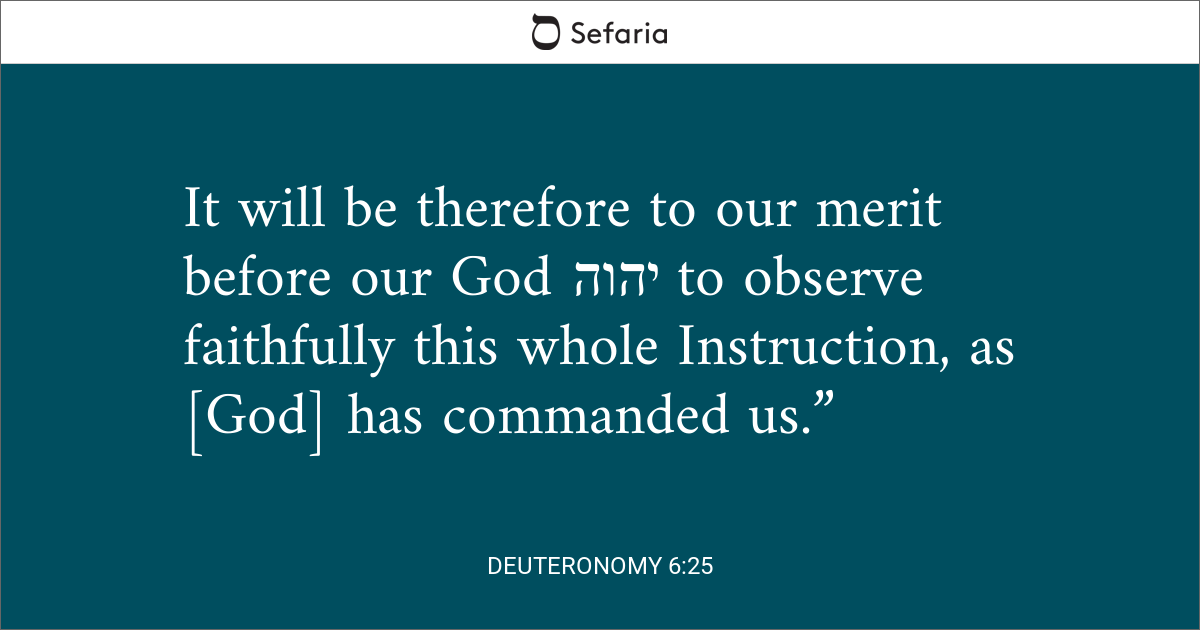 deuteronomy 6 25 commentary