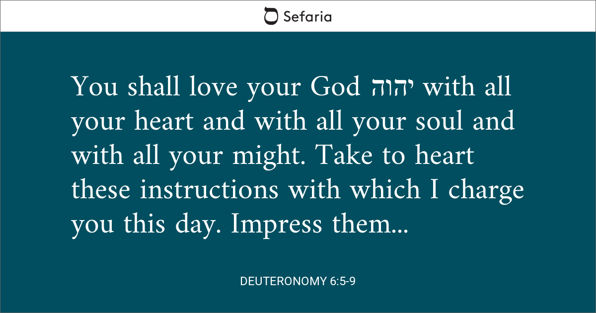 deuteronomy 6 5 9 meaning