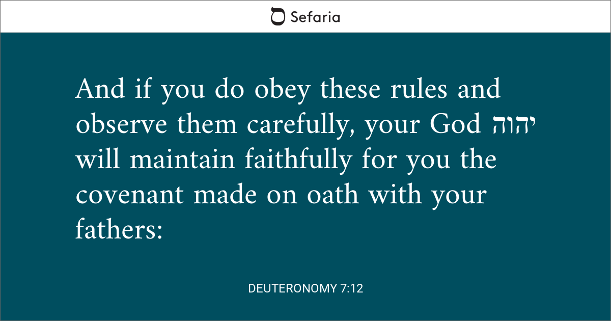 Deuteronomy 7:12