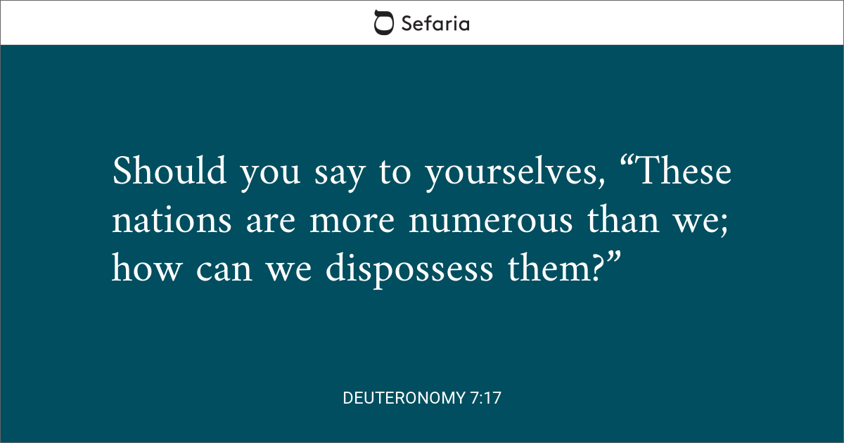 deuteronomy 7 1 11 commentary