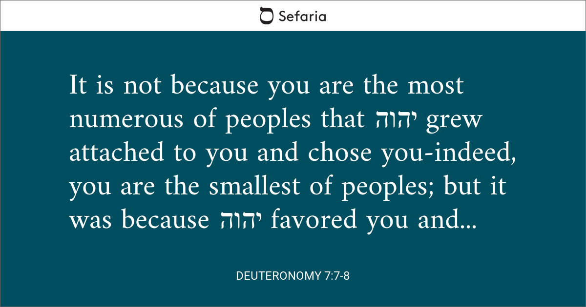 deuteronomy 7 7 8 nasb