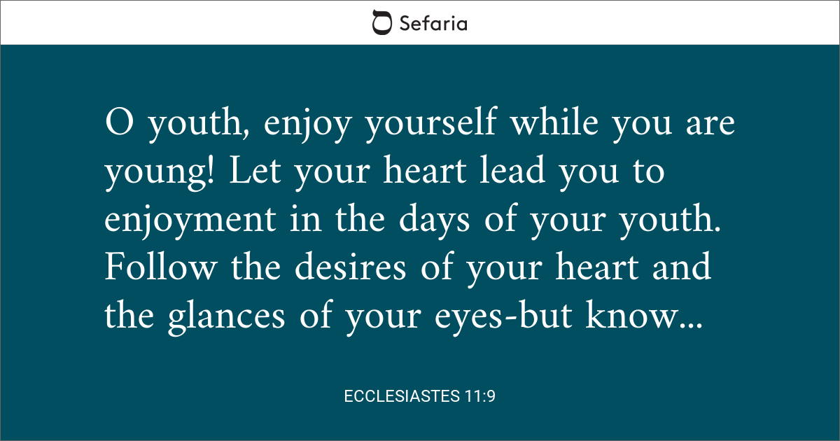 ecclesiastes 11 7 9 biblia catolica