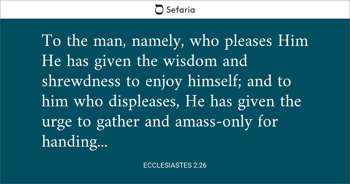 ecclesiastes 2 11 26