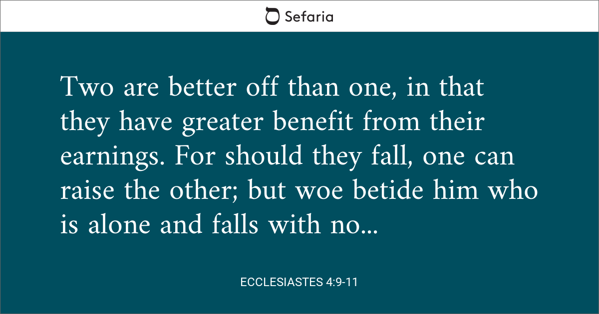 ecclesiastes 4 11