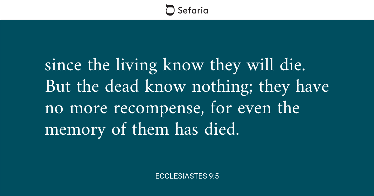 ecclesiastes 9 5-10 portugues