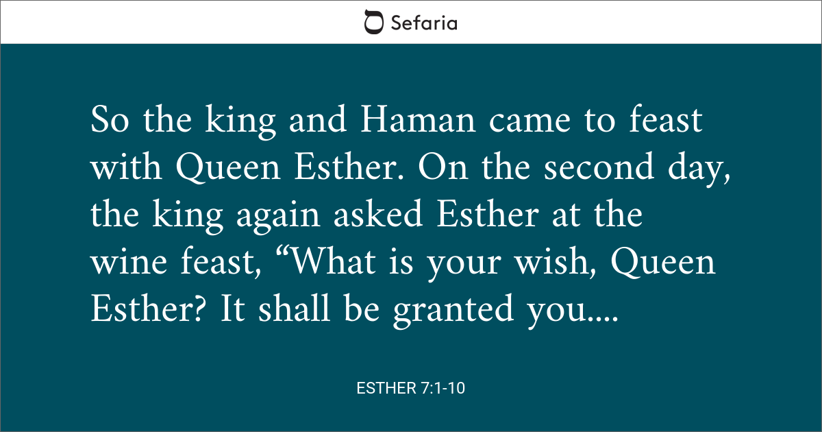 esther 7 1 6 9 10