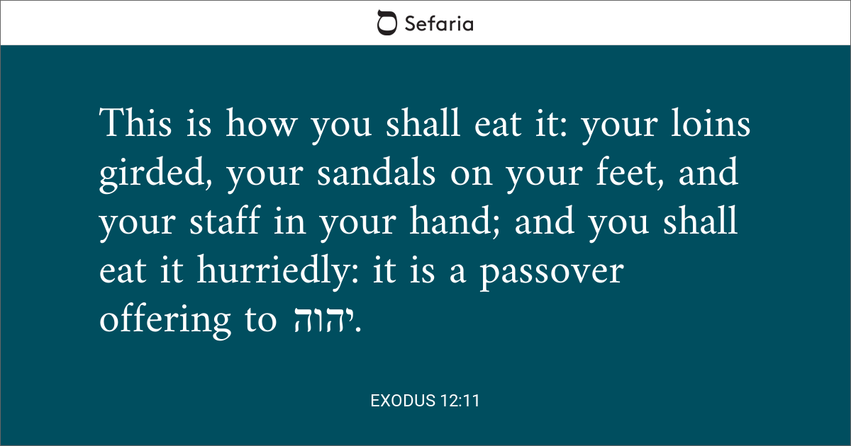 exodus 12 11 meaning