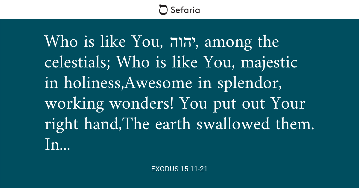 exodus 15 11