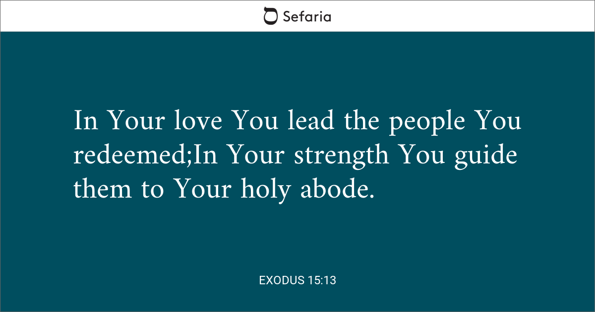 exodus 15 13 commentary