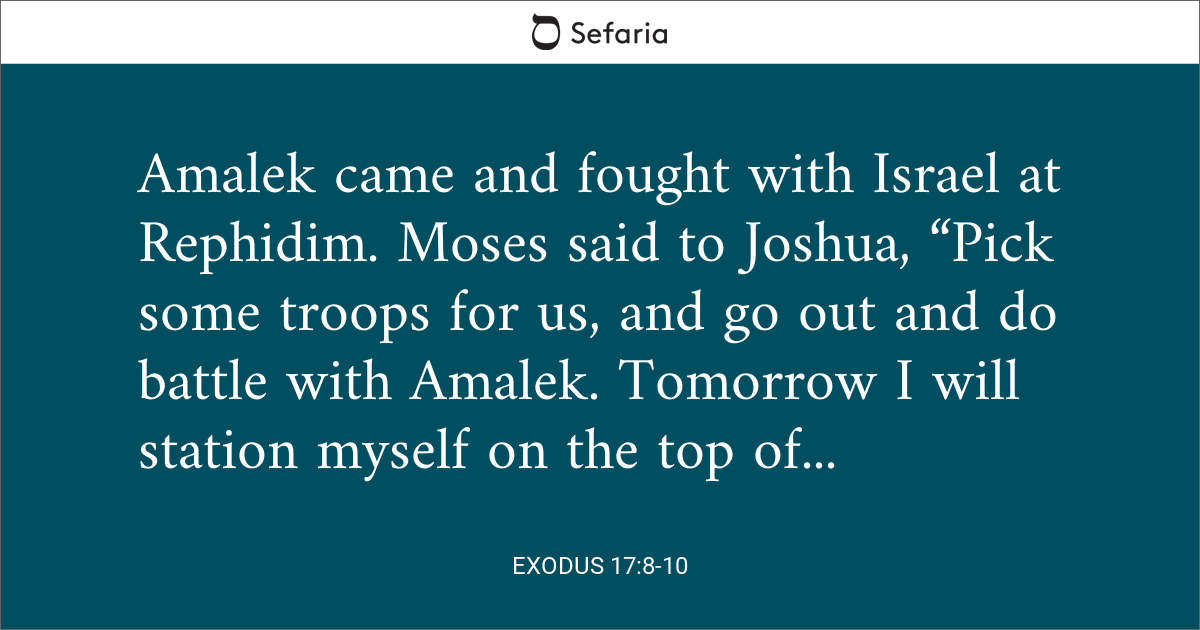 exodus 17 8 15 commentary