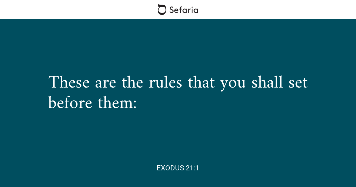 Exodus 21:1