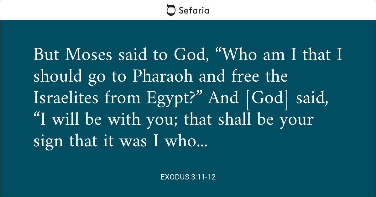 exodus 3 11 12 meaning