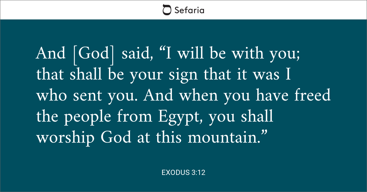 exodus 3 12 summary