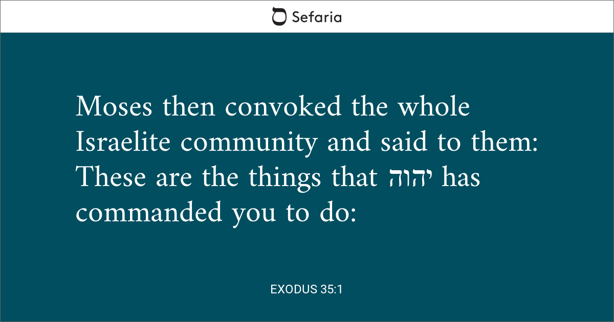 Exodus 35:1