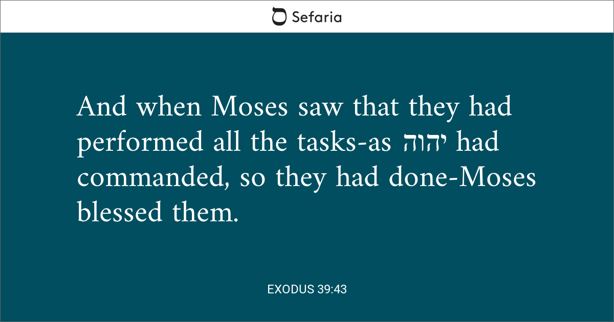 Exodus 39:43