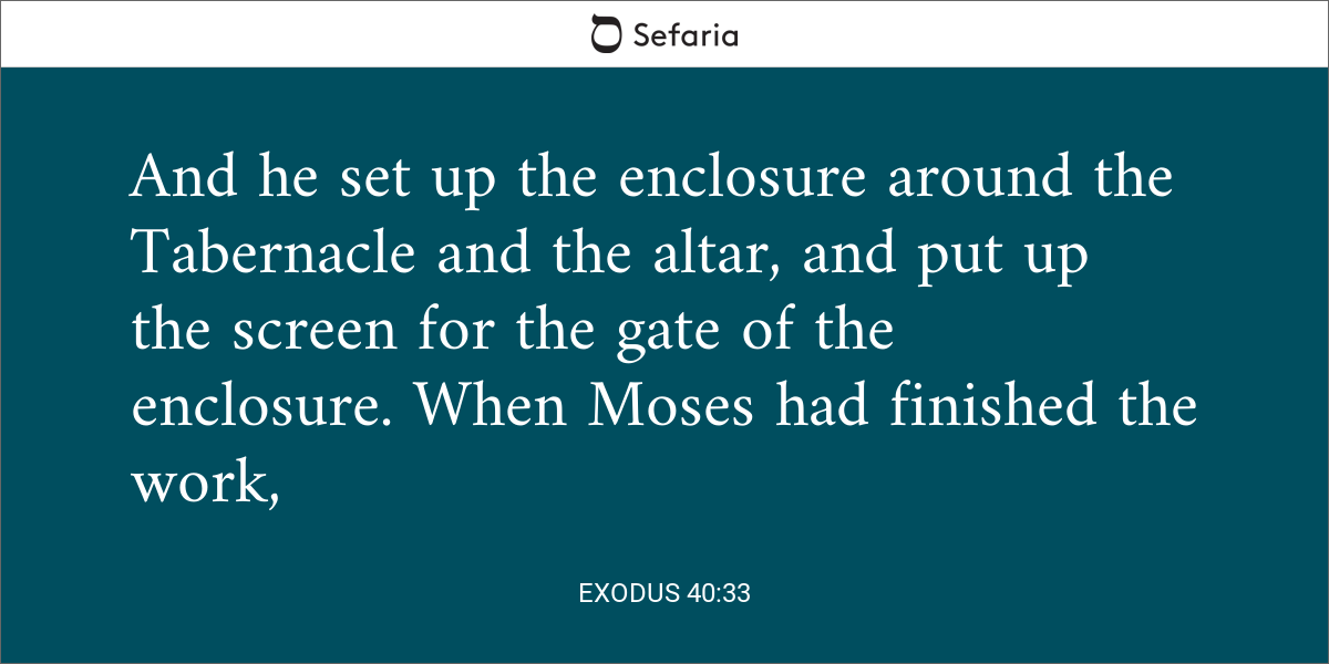 tabernacle exodus 40