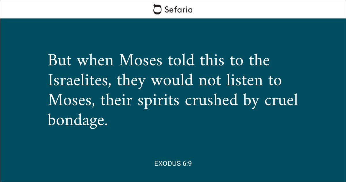 exodus 6 1-9