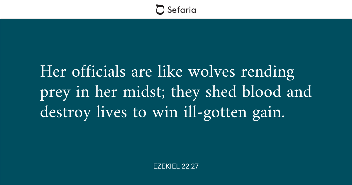 Ezekiel 22:27