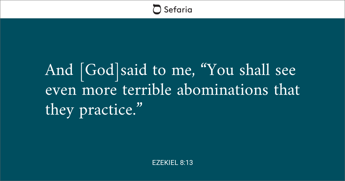 ezekiel 8 13