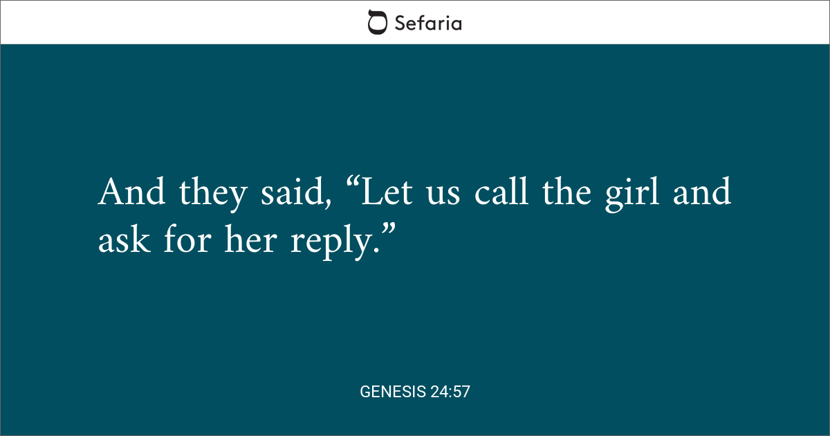 Genesis 24:57