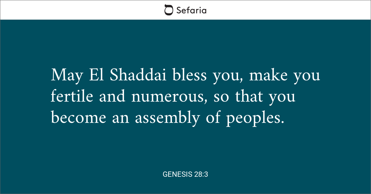 genesis chapter 28 verse 3