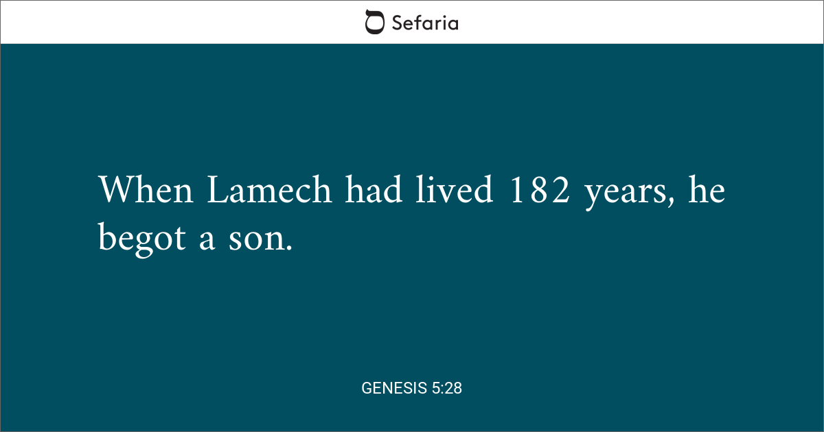 Genesis 5:28
