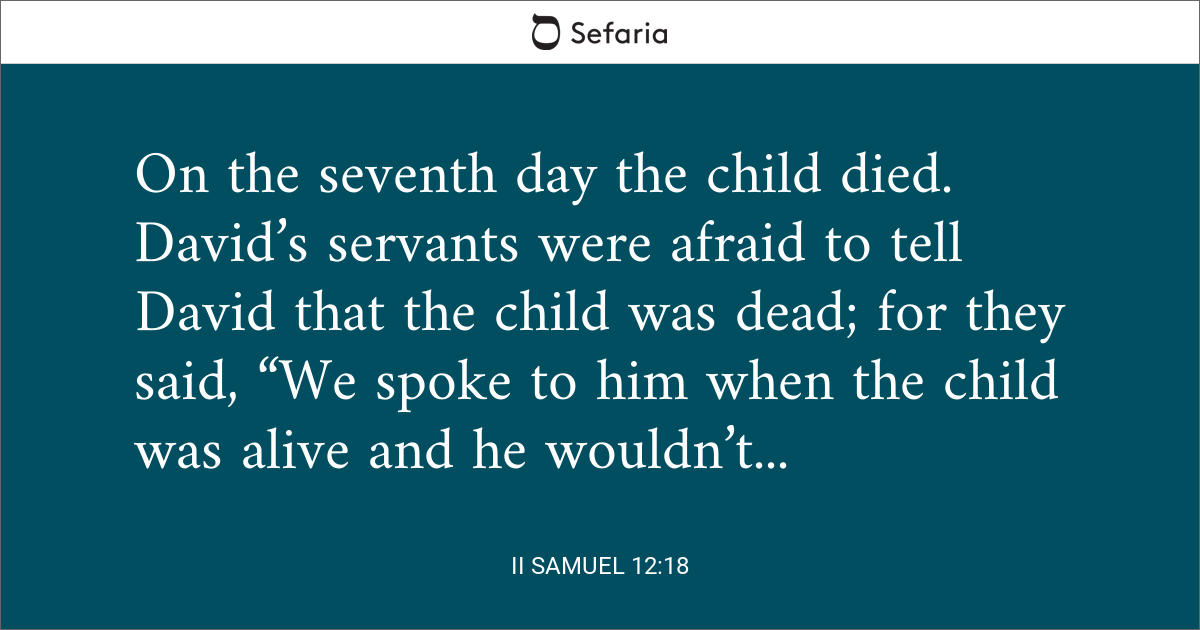 2 samuel 12 17 18