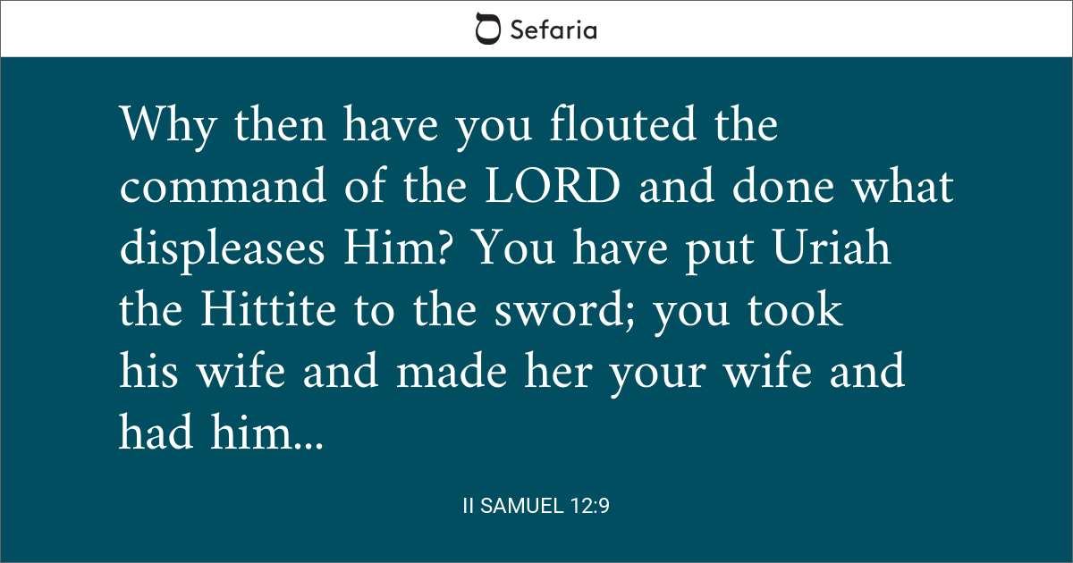 2 samuel 12 8-9