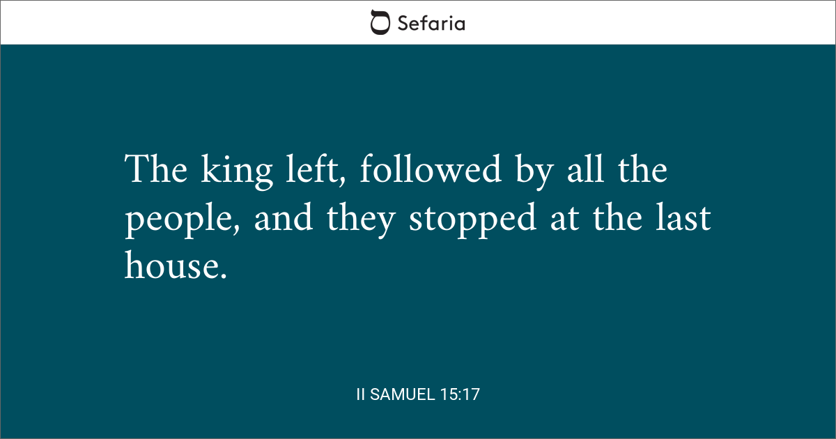 2 samuel 15 17 25