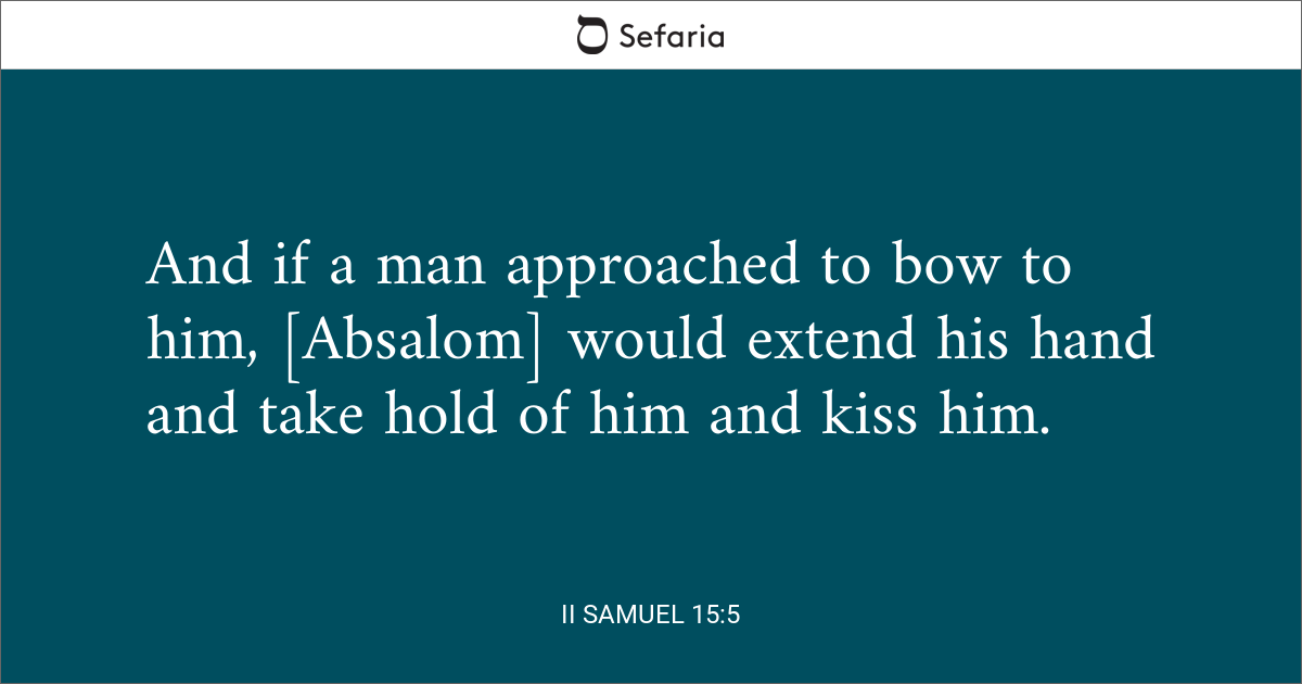 2 samuel 15 5-6