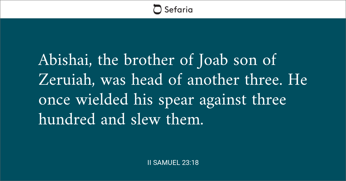 2 samuel 23 8 17 commentary